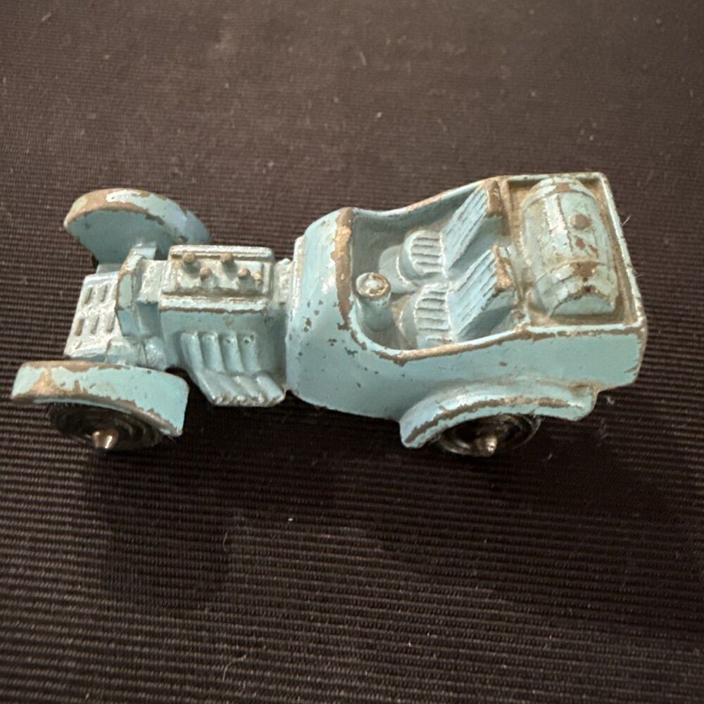 Tootsietoy Hot Rod Dragster Car Blue Vintage USA